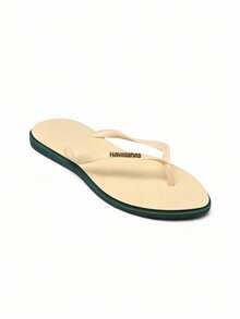 Havaianas HAV. SLIM 人字拖鞋，假日休闲日常穿着 - 綠色 - 查看 1