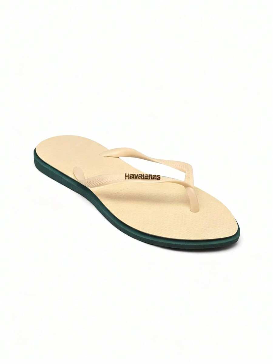 Havaianas HAV. SLIM 人字拖鞋，假日休闲日常穿着 - 綠色 - 查看 1