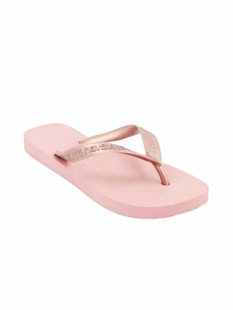 Havaianas HAV. 顶级女士休闲舒适平底人字拖凉鞋，适合日常穿着 - 粉色 - 查看 1