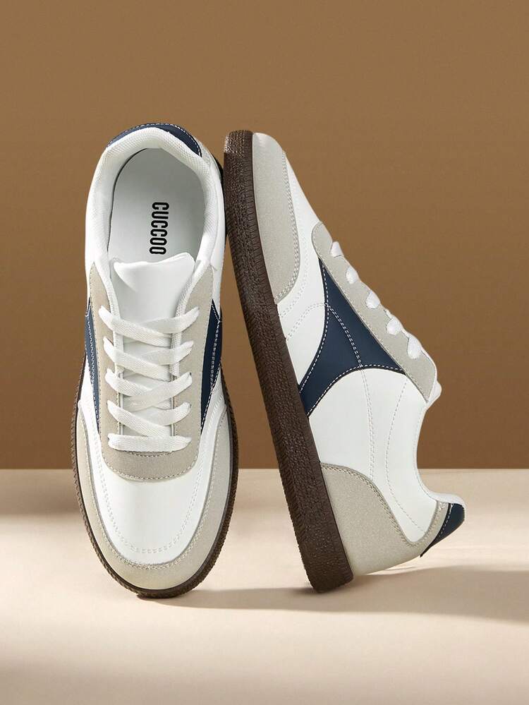 CUCCOO EASI Zapatillas planas con cordones cómodas y casuales para uso diario de hombres