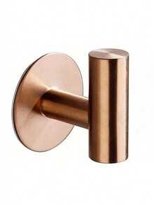 1个现代不锈钢浴室挂钩，耐用衣架，无需钻孔，防水防锈，时尚壁挂式毛巾和浴球架 - 彩色 - 查看 8