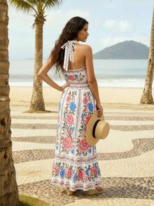 CAJUNI 花卉最佳长裙系列热带度假 - 彩色 - 查看 2