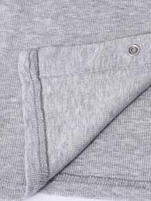 ChillGRL Aralina Tween Girls Elastic Knit Shirt, Suitable For Students, College Style Long Sleeve T-Shirt, Autumn/Winter - Blue - View 4