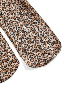 SpicyHot Spicy Hot Leopard Print Halter Bodysuit, Adds Alluring Charm For Night Dates - Multicolor - View 5