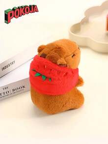 POKOJA LAND 4.7inch Cute Capybara Stuffed Animal Plushie Pendant-Capybara Pendant With Backpack, Brown Soft Fabric, Keys, Schoolbag Pendant, Suitable For Friends And Children's Perfect Birthday Gift Spring To Summer - Multicolor - View 7
