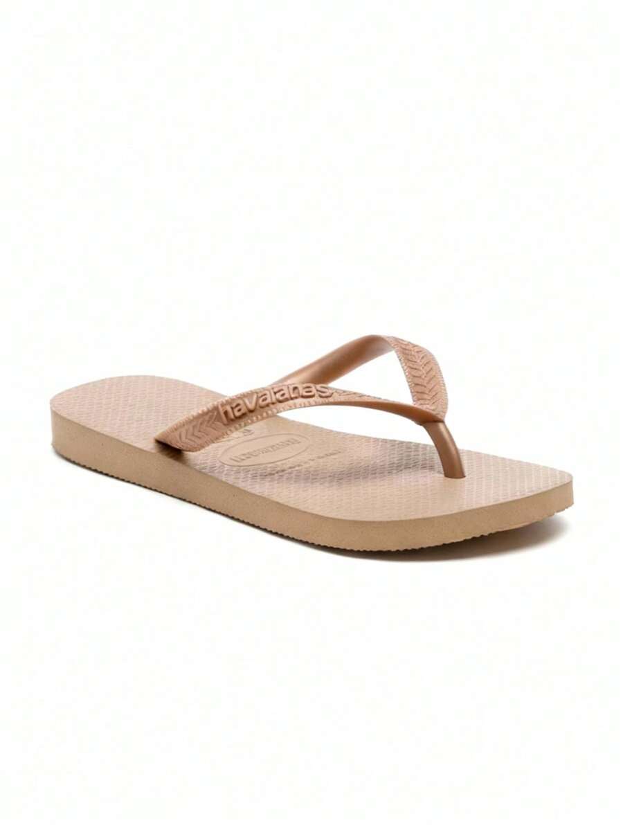 Havaianas Top Tiras Women's Flip Flops Rose Gold 4137428-3581 - Gold - View 1