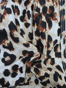 Manfinity Swimmode Bañador de hombre con estampado de leopardo y cordones, casual para playa y piscina, bañador sexy de hombre con estampado de guepardo - Blanco - Ver 7