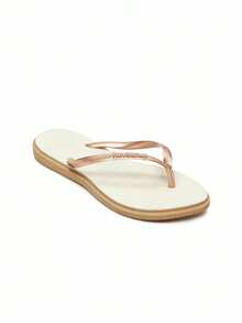 Havaianas HAV. SLIM Thong Sandals, Casual And Daily Wear - ROSE GOLD/BEIGE - View 1