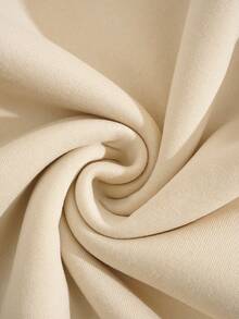 Resyla 大码女式豹纹蝴蝶印花套头卫衣，时尚街头风 - 杏色 - 查看 4