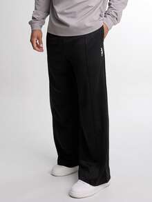 Pantalon décontracté à jambes larges pour hommes ARC, coupe ample avec poches, noir - Noir - Voir 1
