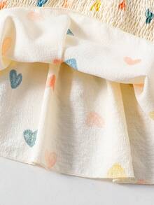 2pcs/Set Young Girl Clothes, Colorful Heart Camisole Top And Straight Loose Pants, Suitable For Vacation, Outing, Daily Wear, School, Summer, New Arrival, Elegant Holiday Outfit