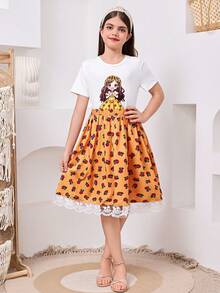Girls Cute Summer 2 Piece Set - Yellow - View 5