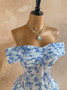 Soleia Elegant Lace Ruffle Trim Jumpsuit, Suitable For Vacation, Spring/Summer