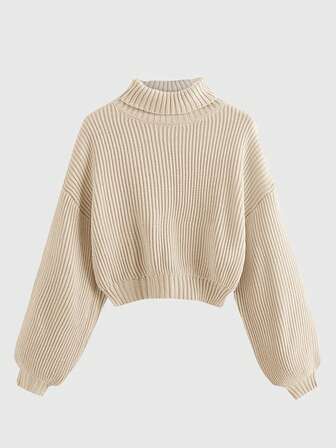 pull col roulé grande taille, polyvalent pour l'automne/l'hiver