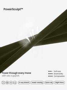 GLOWMODE 31" PeakBum Powersculpt™-Air Play The Flare Sweat-Wicking Cool Feel Butt-Lifting Leggings High Impact Workout Running Training Fall Winter