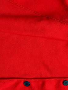 Sparklyn Elegant Wool Blend Jacket For Teen GirlCasual & Versatile, Featuring Belt Waist, 2 Black Buttons, Lapel Collar Design, Suitable For School, Commute, Shopping, Walking, Can Be Paired With Pants, Sweatpants, Long Sleeve Tops, Sweaters - Burgundy - View 5