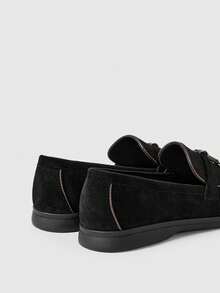 Sleekvia Women's Metal Decor Fashion Casual Commuting Versatile Shoes For Christmas - Black - View 9