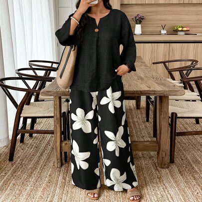 Plus Size Women 2 P…
