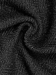 Firerie 女士优雅精致休闲日常通勤新款街头时尚都市风斜襟金属纽扣收腰长袖双面大衣，秋冬款 - 黑色 - 查看 9