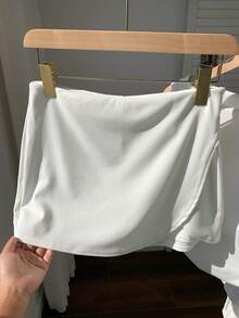 Comfortcana Váy liền thân quấn viền cho nữ cho mùa hè - trắng - Xem 3