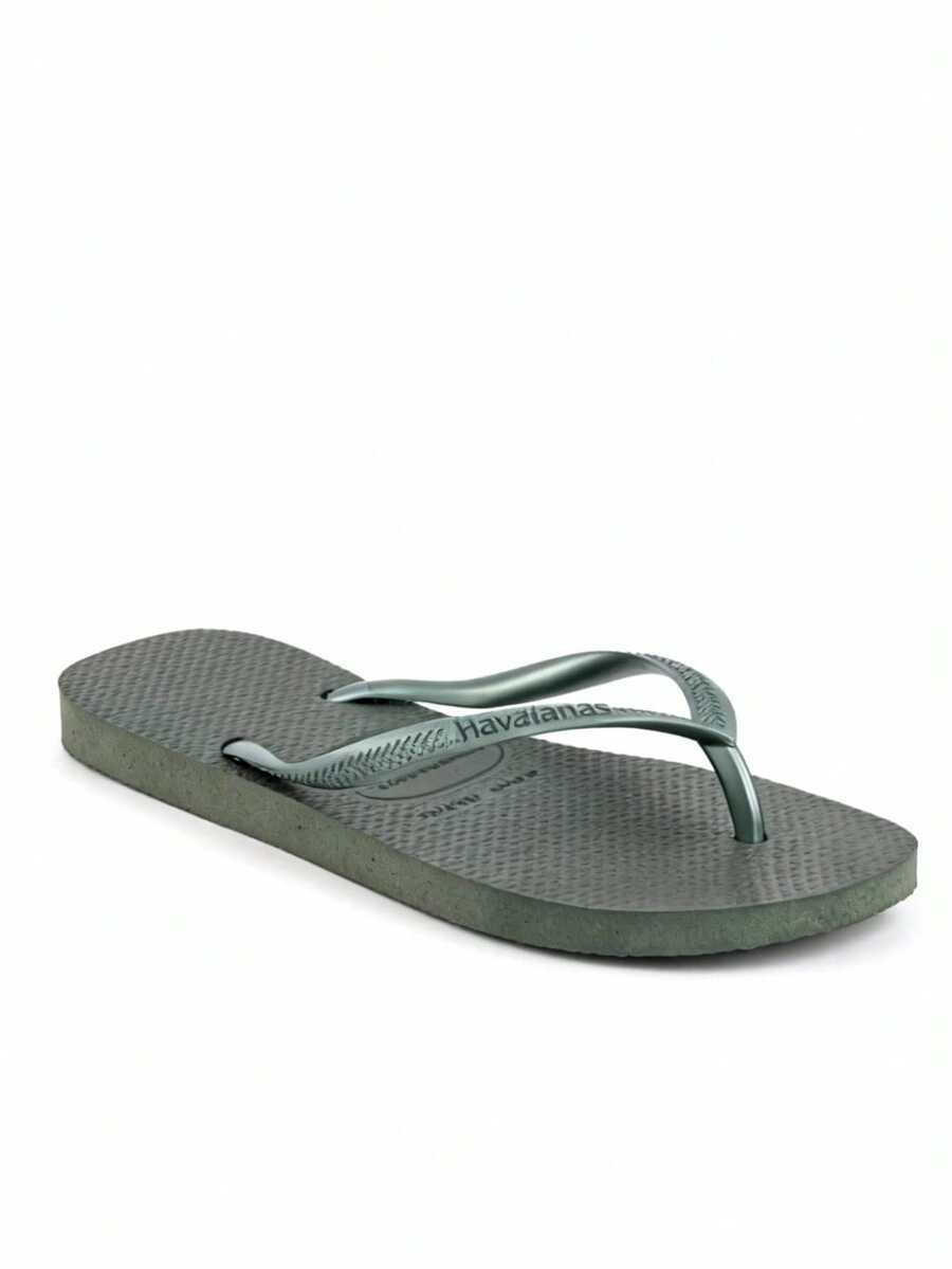 Havaianas Slim Women's Flip Flops Olive Green 4000030-4896 - Green - View 1