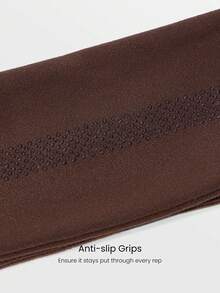 GLOWMODE FeatherFit™ Warm-Up Sweat-Wicking Stretchy Non-Slip Grips Headband Yoga Pilates Gym Workout Training Daily Active Wear - Brown - View 3