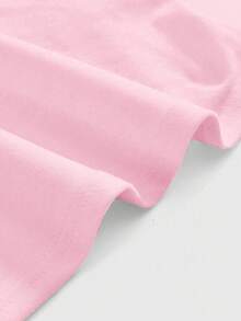 ROMWE Kawaii Áo hai dây gợi cảm kiểu cổ điển Y2K với họa tiết biểu tượng cảm xúc dễ thương dành cho nữ. - Hồng - Xem 3