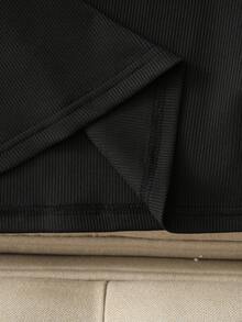 Franclia 女士优雅通勤针织两件套，包括女士优雅修身上衣和女士通勤中长裙，秋冬季 - 彩色 - 查看 6