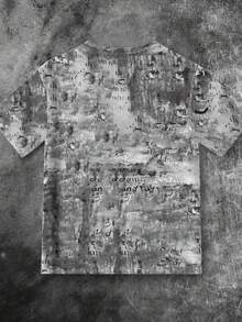 INAWLY Women's Summer Heart & Letter Print Round Neck Short Sleeve T-Shirt - Multicolor - View 2