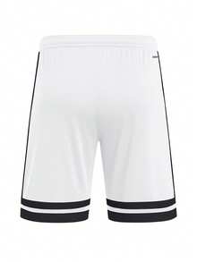 Adidas Squadra Men's Soccer Shorts White - Black and White - View 2