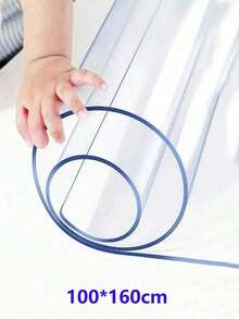 1 Piece Of Transparent Soft Glass Desk Mat For Primary And Secondary School Students, PVC Waterproof, Oil Resistant, Easy To Clean Desk Tablecloth, School Classroom Desk Mat, Dining Table Coffee Table Mat, Transparent Tablecloth Waterproof, Oil Resistant, Non Washable Plastic Crystal Board Desktop Protection Mat - Clear - View 17