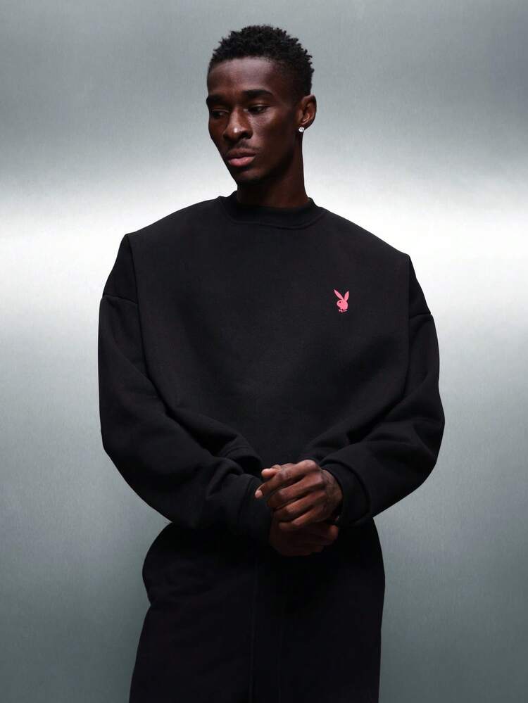 PLAYBOY X SUMWON Crew Neck Sweatshirt With Pink Print