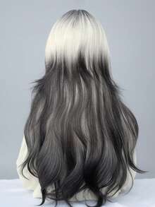 ROMWE Kawaii باروكة طبيعية طويلة متموجة مقاومة للحرارة من ألياف اصطناعية، مع غرة، متعددة الألوان 26 بوصة، طبيعية للاستخدام اليومي، ناعمة وواقعية (باستثناء الملحقات) - متعدد الألوان - مشاهدة 6