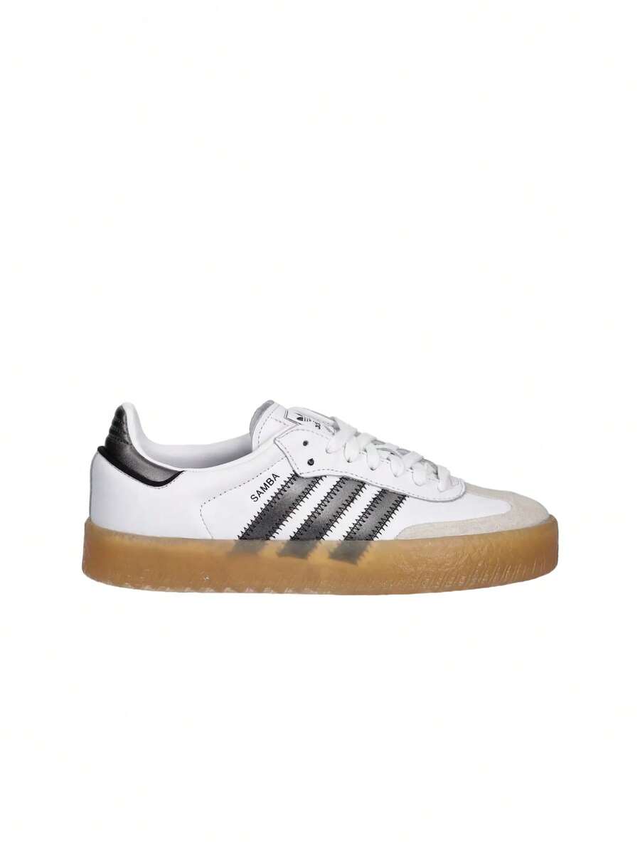 Adidas Sambae Women's Casual Athletic Shoes Heritage Flexible Rubber Outsole Walking Going Out Commuting JS3942 - White/Black - View 1