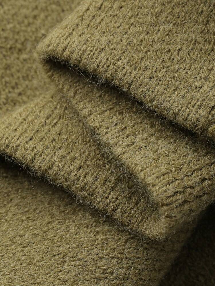 Toddler Boys' Solid Color Raglan Long Sleeve Sweater, Autumn/Winter