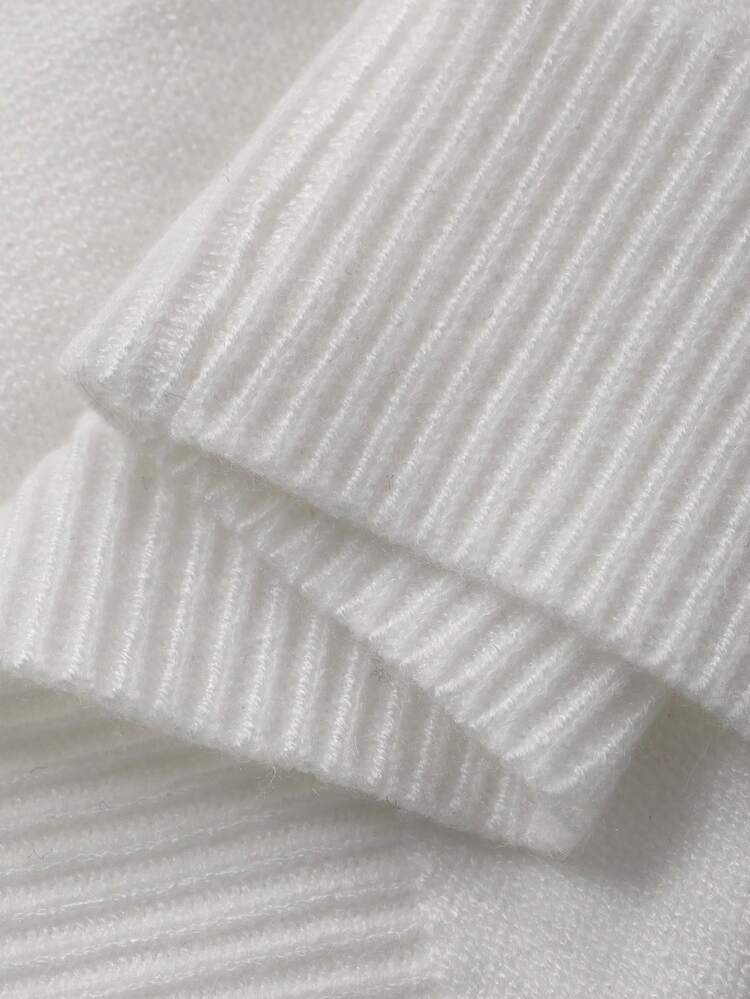 Toddler Boys' Colorblock Plaid Korean Style Letter Embroidery Long Sleeve Sweater, Autumn/Winter