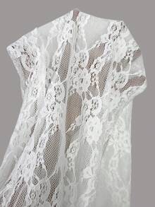 Radiana Bộ đồ ren trắng 2 món gợi cảm và thanh lịch dành cho nữ, gồm áo bandeau gân dày và quần ống loe ren, vải co giãn cao ôm sát cơ thể, thích hợp cho các buổi hẹn hò, tụ tập, tiệc tùng, câu lạc bộ, cuộc sống về đêm - trắng - Xem 7