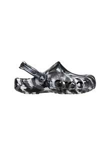 Crocs Baya Marbled Men's Clog Black/White 206935 - Black and White - View 1