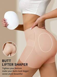 Snug Zone 1pc Women's Seamless Shaping Briefs, Cinched Waist Tummy Control Panties - Coral Pink - View 4