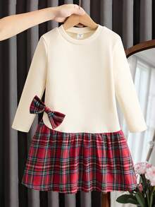 New Cute Simple Casual Everyday Versatile Girls Dress, Early Autumn