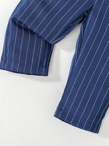 3pcs Baby Boys Gentleman Style Outfit With Bow Tie, Suspenders And Pants, Suitable For Birthday Party, Formal Occasion, Performance, Wedding, Christening, New Year, Children Clothing, Baby Boy Outfit, Boy Set, Baby Boy Set, Baby Boy Set - Multicolor - View 5