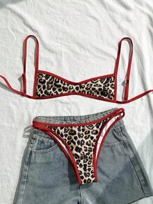 Swim Mod Bộ đồ bơi bikini họa tiết da báo gợi cảm cho nữ, đi biển mùa hè - Nhiều màu - Xem 5