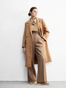 CUCCOO BIZCHIC 女士时尚驼色绒面革金属扣舒适休闲乐福鞋，适合通勤、户外活动、购物、工作、日常穿着 - 駝色 - 查看 6