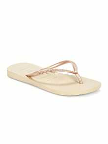 Havaianas Slim Women's Flip Flops Gold 4000030.2719 - Golden - View 1