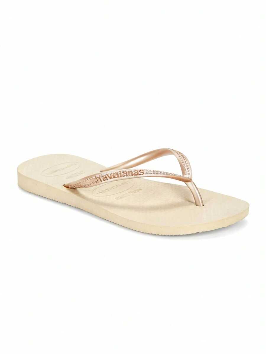 Havaianas Slim Women's Flip Flops Gold 4000030.2719 - Golden - View 1