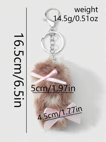 ROMWE J-Fashion 1 Y2k Retro Ngọt Ngào Mát Mẻ Thời Trang Cá Nhân Dễ Thương Chất Lượng Cao Nhiều Màu Sang Trọng Mô Phỏng Thay Đổi Dần Dần Ngang Họa Tiết Da Báo Cáo Lông Thú Mini Đuôi Tự Làm Móc Khóa Phụ Kiện Túi Mặt Dây Chuyền, Màu Ngẫu Nhiên, Thích Hợp Cho Bé Gái Và Quý Cô Mặc Hàng Ngày, Quà Tặng Ngày Lễ - Nhiều thông số kỹ thuật - 7 - Xem 15