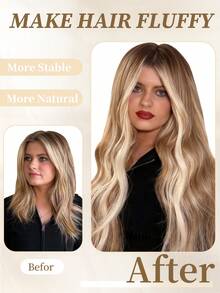 Tape In Hair Extensions 100% Human Hair #P18/22Light Blonde Highlighted Golden Blonde Straight Style In 14-22 Inch Lengths Extensions Silky Seamless Invisible Top Quality Thick Ends Healthy Human Hair Extensions 50g/Pack For Thin Hair And Salon Use - SP18/22 - View 5