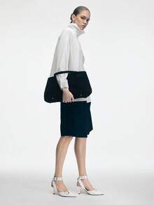 Mnmlis Women's Elegant Pointed Toe Heeled Sandals For Commuting - White - View 2