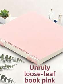 1pc Macaron B5 Loose-Leaf Notebook, Removable Coil, Comfortable To Use, High School Student A4 Stylish Notepad - Multicolor - View 16