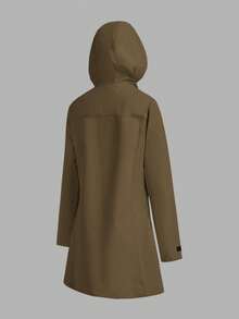 In My Nature Chaqueta impermeable para mujer para acampada, senderismo y desplazamientos urbanos - Marrón - Ver 5